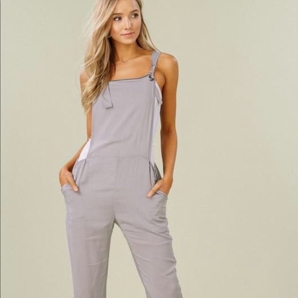 Listicle Other Nwt Grey Jumpsuit Poshmark